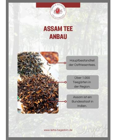  Lerbs & Hagedorn Assam Tee Broken Men's Tea 1kg - Buy Online on GoSupps.com