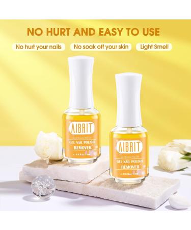 AIBRIT Gel Nail Polish Remover 2 Pack - 3-5 Minutes Soak Off - 0.6 fl oz/18ml - Buy Online on GoSupps.com