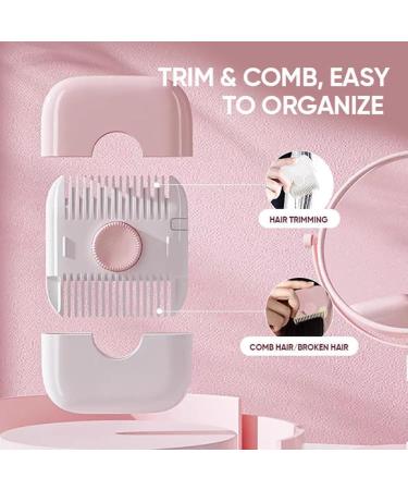 Awakentti Split Ends Hair Trimmer - Dual-Sided Bangs & Split Ends Hair Cutter for Kids Women & Girls - Pink Hair Cutting Accessory - Buy Online on GoSupps.com