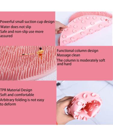 Slip-Proof Silicone Massage Pad & Foot Scrubber - Non-Slip Shower Massager with Suction Cups (Red) - International Shipping - Buy Online on GoSupps.com