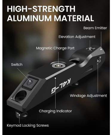 Votatu K4L-G Green Laser Sight | Keymod Rail | Ultra Low-Profile Tactical Rifle Beam with Strobe | Magnetic Rechargeable - Buy Online on GoSupps.com