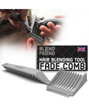 BLEND FREND Original Grade 1(3mm) UK-Made Fade Comb Hair Blending Tool Blend Hair at Home like a Barbershop Blending Comb Compatible with all Hair Clippers Men Trimmer for Men Barber Accessories Right Hand (to hold clippers)