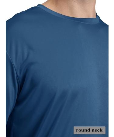 TACVASEN Men's UV Protection T-Shirt | UPF 50+ Short Sleeve Sun Tee | 3XL Indigo - International Shipping Available - Buy Online on GoSupps.com
