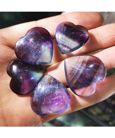 Buy AxBALL 1 Piece Natural Colorful Fluorite Quartz Crystal Heart Pendant - Beautiful Gemstone for Jewelry Lovers - International Shipping Available - Buy Online on GoSupps.com