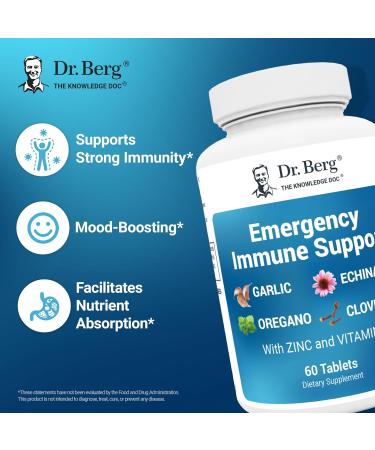 Dr. Berg Nutritionals Emergency Immune Support - 60 Tablets - Buy Online on GoSupps.com