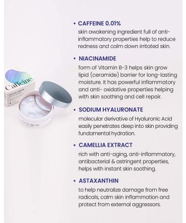 KSECRET Instant Relief Eye Gel Patches 102g/3.45oz, 60pcs with CAFFEINE - Korean Skincare for Anti-Wrinkles, Dark Circles, Puffiness, Under Eye Bags - Buy Online on GoSupps.com