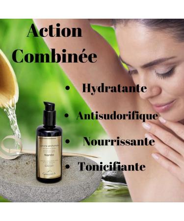 Light Antiperspirant Body Lotion - Scented Body Cream and Moisturizing Hand Cream with Nard Essential Oil and Green Tea Nourishing and Toning - 200ml - Buy Online on GoSupps.com