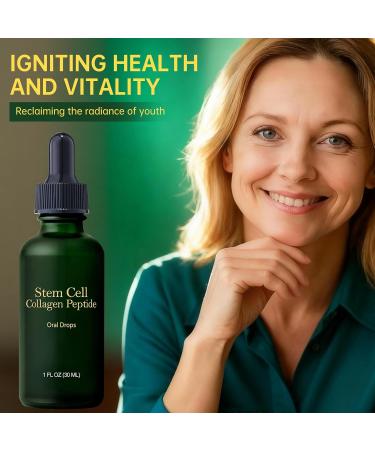 Lotmay Stem Cell Collagen Peptide Oral Drops Natural Hydrolyzed Liquid Collagen Peptides for Lift & Firm Skin (2 Bottle) - Buy Online on GoSupps.com