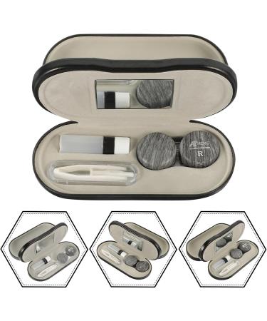 Coheali 2-in-1 Travel Glasses Case Set - Dual Purpose with Mirror & Lens Container | Perfect for International Travel - Buy Online on GoSupps.com