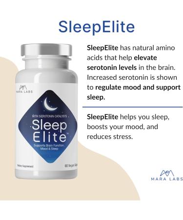 Mara Labs SleepElite | Supports Brain Function Mood and Sleep | with Serotonin Catalysts | 30 Servings - Buy Online on GoSupps.com
