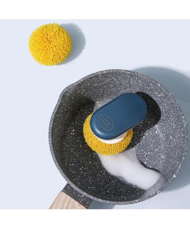 ecaqlin 9 Pcs Cleaning Ball Scouring Ball for Cleaning Kitchen Cleaning Scrubber with Handle - Buy Online on GoSupps.com