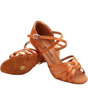 Buy S.Lemon Latin Dance Shoes for Girls & Women - 3.5cm 5cm 7cm Heel - Beige 40 EU - Ideal for Ballroom & Salsa Practice - International Shipping Available - Buy Online on GoSupps.com