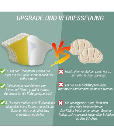 6 Pairs Heel Protection Cushions - 5mm Thick Heel Pillows for Shoes | Comfort & Abrasion Relief - Buy Online on GoSupps.com