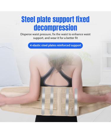 Pesoncarl Lumbar Carrier - Adjustable Back Support Belt for Lower Back Pain Relief | Breathable & Reinforced XL - Buy Online on GoSupps.com