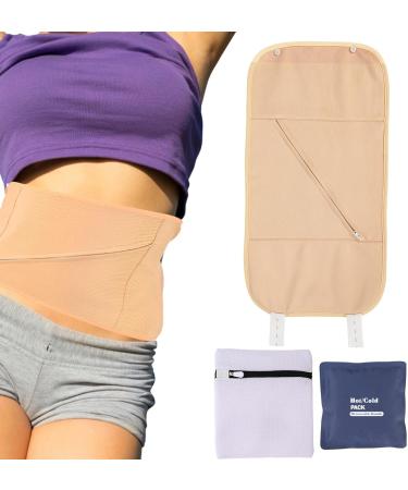 Reusable Organic Castor Oil Pack Kit | Adjustable Essential Oil Care | Self-Conditioning Compress for Circulatory & Digestive Support - Buy Online on GoSupps.com