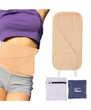 Castor Oil Pack Compress - Natural Liver Pack Wrap for Sleeping Castor Oil Packs for Liver Castor Oil Pack Compress with Adjustable Strap
