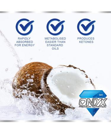 Onyx MCT Oil 500ml - High Potency C8 & C10 Ketones Booster for Keto, Paleo, Vegan & Low Carb Diet - Premium Unflavoured Coconut Oil - Buy Online on GoSupps.com