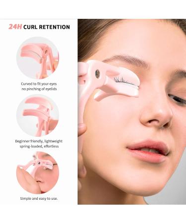 RYMAUP Eyelash Curlers with 2 Silicone Refill Pads Premium Eye Lash Curler Pulling Lash Curler Makeup Tool for Women and Girls 24 Hours Eyelash Curl - Buy Online on GoSupps.com