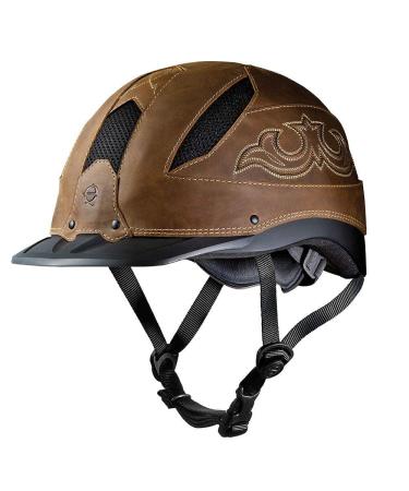 Troxel Cheyenne Horseback Riding Helmet Medium (7 - 7 1/4) Brown