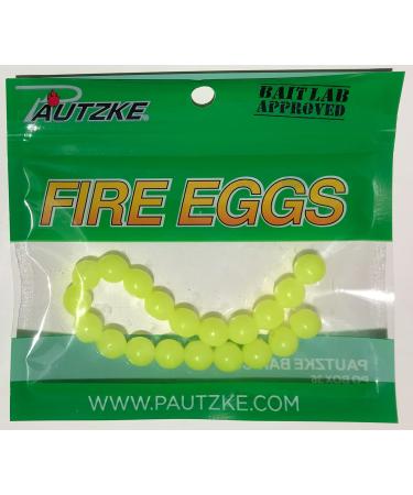 Pautzke Fire Eggs Soft Bait - Chartreuse - Trout