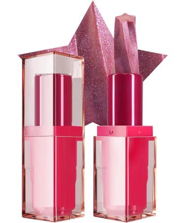 Glittery red lipstick glittery lip gloss - Long-lasting lipstick | Glittery lipstick moisturizing lip balm long-lasting lipstick waterproof cosmetics long - Buy Online on GoSupps.com