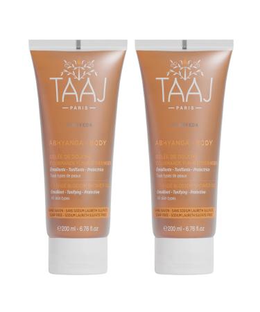 TAAJ TAAJ | Indulgent Orange Blossom Shower Gel | Firming and Revitalizing Effect | Delicate and Melting Lather | Made in France | Cruelty-Free | Pack of 2 x 200ml