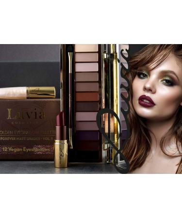 Buy Luvia Dark Red Lipstick - Long-Lasting Glossy Vegan Cosmetics from Italy | Oriental Night L589C - Buy Online on GoSupps.com