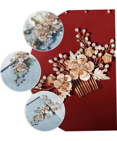FRCOLOR comb hair jewels for women bridal hair clip hair claw clips for women pearl hair barrettes pearl headpiece goody hair clips for women Hair Side Hair up Miss alloy modeling - Buy Online on GoSupps.com