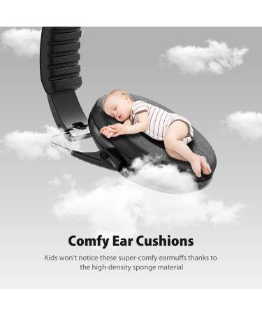 Dr.meter Children Ear Defenders - SNR 27dB Protective Earmuffs for Kids - Noise Blocking Ear Muffs for Sleeping and Studying - Adjustable Headband - Black - Buy Online on GoSupps.com
