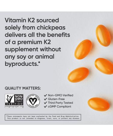 Sports Research Vitamin K2 100 mcg - 60 Veggie Softgels for Bone & Heart Health - Buy Online on GoSupps.com