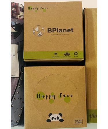 BPlanet Bamboo Handkerchiefs - Eco-Friendly Happy Face | 12 Premium Boxes for International Shipping - Buy Online on GoSupps.com