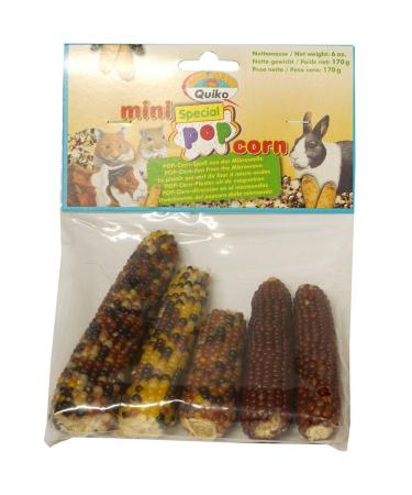 Quiko Mini Popcorn Special 170g - Natural corn cobs with minerals for rodents 170 g (1 pack) - Buy Online on GoSupps.com