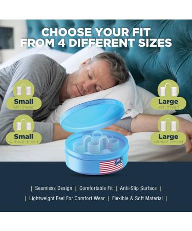 Zircon Set of 4 Nose Vents for Anti Snoring - Advanced Design, Reusable, Travel Case - Improve Breathing, No Side Effects - Buy Online on GoSupps.com