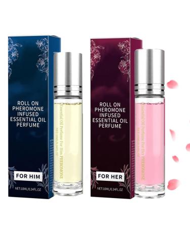 Pheromone Cologne for Men/women to Attract Women/Men - Enhanced Confidence & Attraction Pheromone Infused Perfume for Men Long-Lasting Scent Cologne for Men (2PCS)