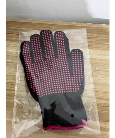 Lessmon Heat Resistant Hair Styling Gloves - Non-Slip Silicone Grip Pink | 1 Pair - Ideal for Safe Hair Styling - Buy Online on GoSupps.com
