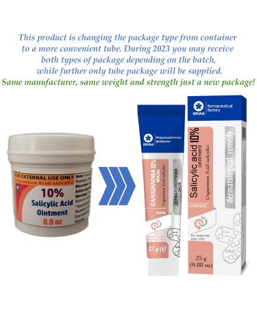 Salicylic Acid Ointment 10% - 25g/0.9 Oz | Effective Acne Treatment - Buy Online on GoSupps.com