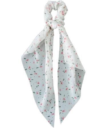 Generic 4 Scarf Hair Ties Floral and Plain Hair Bobbles with Bow Floral Hair Band Elastic Hair Bands Hair Ponytail Holder Hair Stylish Accessories for Women and Girls - Buy Online on GoSupps.com
