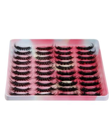 20 Pairs False Eyelashes Set - 6D Reusable Natural Eyelashes in 4 Styles | International Shipping - Buy Online on GoSupps.com