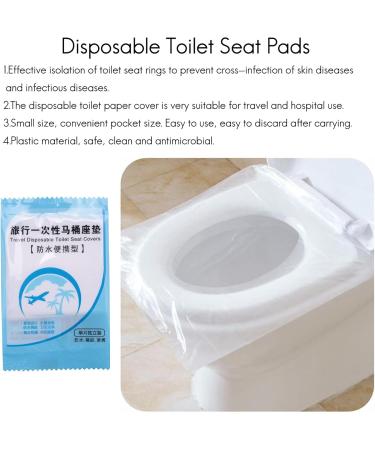 Lizusidtsy 150 Pcs Portable Disposable Toilet Seat Cover Travel Bathroom Toilet Paper Pad Bathroom Accessories - Buy Online on GoSupps.com