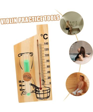 Yardenfun 5-St Sauna Timer Desk Attachment - 15-Minute Hourglass with Wooden Glass Stones | Perfect Sauna Backrest Reminder | 25.5x15cm | Buy Now! - Buy Online on GoSupps.com