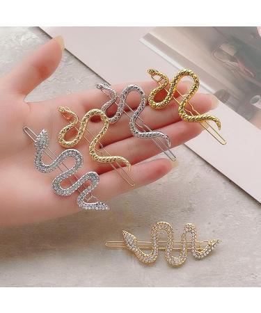 hgnxa Snake Hair Clips For Women Hair Accessories Silver den for - Buy Online on GoSupps.com