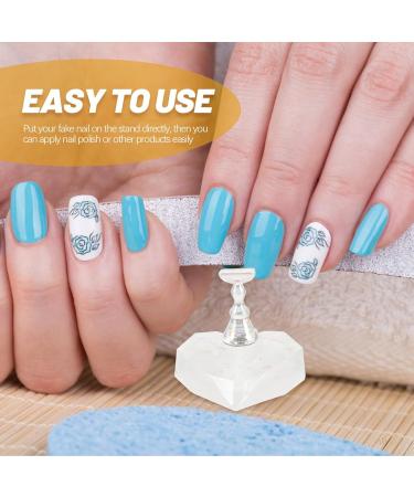 FOMIYES 1 Set Magnetic Base Press on Nail Holder Magnetic Nail Holder Nail Stands for Press on Nail Display Stand Nail Accessories Nail Stand for Press on Portable False Nails Acrylic 3.8x3.6cm As Shown - Buy Online on GoSupps.com