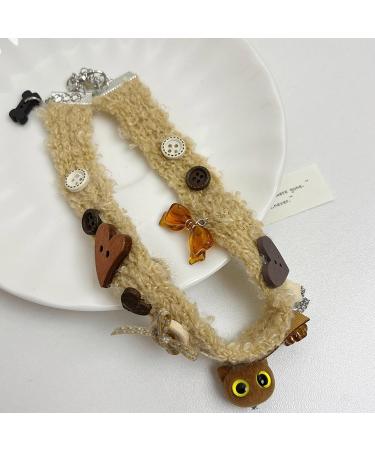 Oralgos Fashionable Brown Cat Bracelet | Chic Jewelry for Women | Stylish Bangle & Petite Collarbone Chain - Buy Online on GoSupps.com