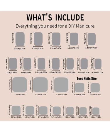 48Pcs Black French Tips Press On Nails & Toes - Glossy Nude Medium Acrylic Fake Nails for Coquette Women | Manicure Art Gel Glue Included - Buy Online on GoSupps.com