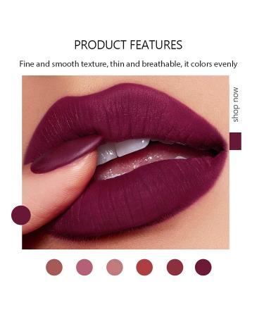 CCbeauty Matte Lipstick Set - 6 Colors Waterproof Long Lasting Nude Lip Stick Gift for Her - Mothers Day Gift Set - Buy Online on GoSupps.com