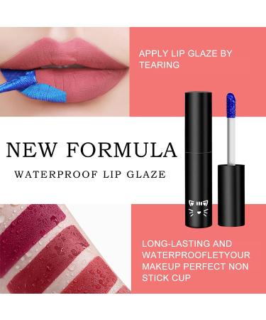 QIUFSSE Peel Off Lip Stain - Long Lasting Nude Lip Tint Matte Liquid Lipstick - Buy Online on GoSupps.com