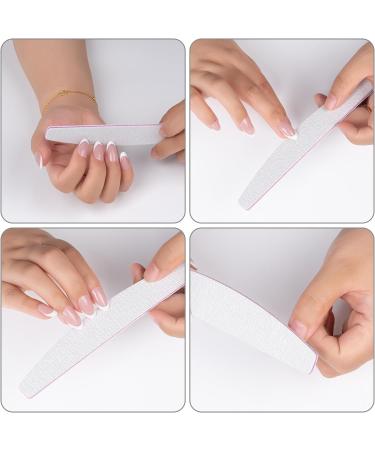 12Pcs Professional Nail Files Double-Sided 180/240 Grit Nail File Nail Files for Acrylic Nails and Natural Nails Emery Board Nail File Set Washable Manicure Nail Files Nail Supplies (180/240) - Buy Online on GoSupps.com
