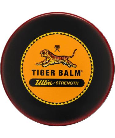 Tiger Balm Ultra Strength Pain Relieving Ointment 18g Superior Relief for Joint and Muscle Strains - Non-staining - Tiger Balm's Strongest Concentration for Joint and Muscle Pain - Buy Online on GoSupps.com
