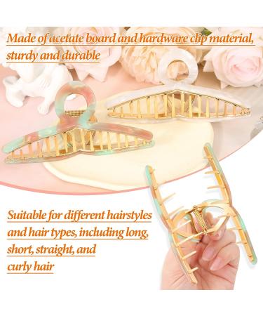 Sublaga 2 Pcs Large Metal Hair Claw Clips - Strong Hold Shark Hair Clip Set for Women and Girls - Buy Online on GoSupps.com