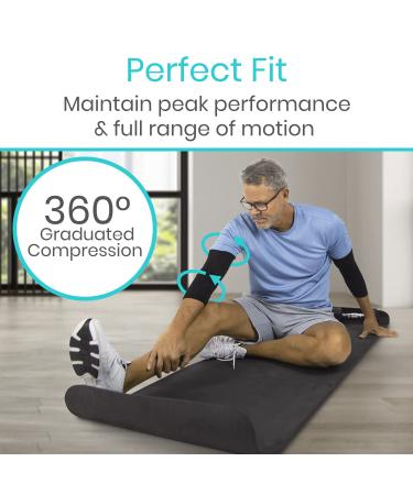 Vive Elbow Compression Sleeve - Golf & Tennis Brace for Tendonitis, Arthritis & Cubital Tunnel - Waterproof Support Wrap for Men & Women (Medium) - Buy Online on GoSupps.com